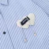 Men Long Sleeved T Shirt Thin Striped Long Sleeve Shirt Boys Ruan Handsome Loose Casual Outerwear Spring and Autumn