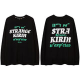 Men Long Sleeve Shirt Graffiti Printing Long Sleeve T-shirt for Men and Women