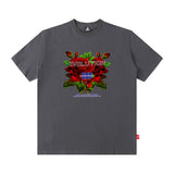 Men T Shirt Short Sleeve Hip Hop Summer Loose Street Couple T-shirt