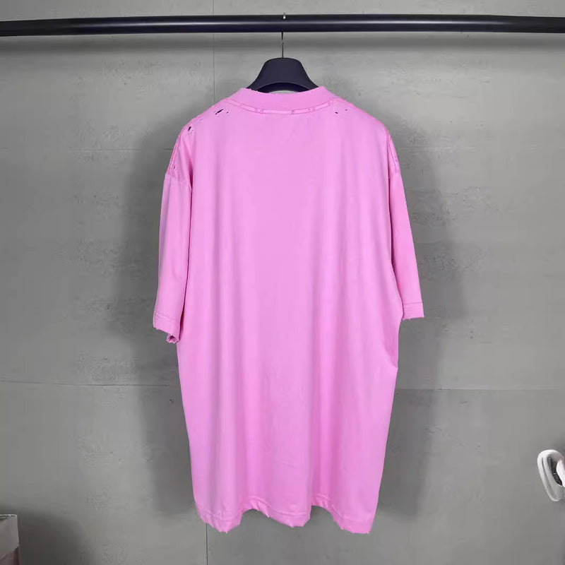 Men T-shirts make old short-sleeved T-shirts loose and casual