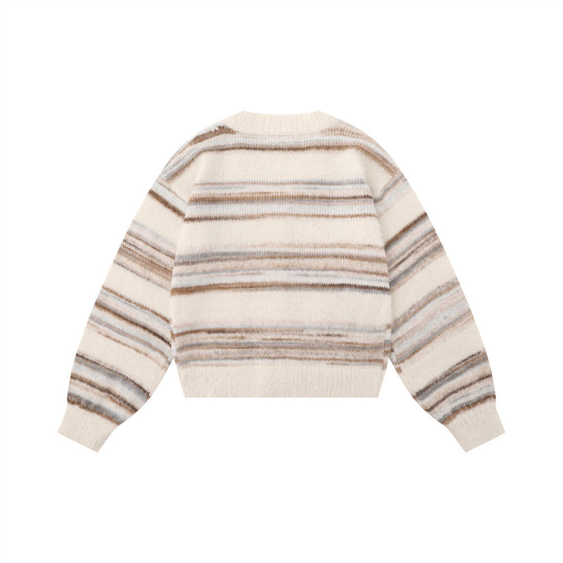 Women Sweater Loose Casual Street Long Sleeve Button Cardigan Sweater