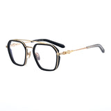 CHH Chrome Hearts Glasses Pure Titanium Vintage Square Double Beam Myopia Glasses Frame
