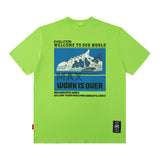 Men T Shirt Retro Men's Short-Sleeved T-shirt Casual Men and Women