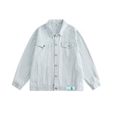 Unisex Jacket Autumn Washed Dyed Denim Coat