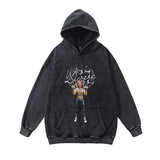 Unisex Vintage Hoodie Washing Water Hooded Sweater Men
