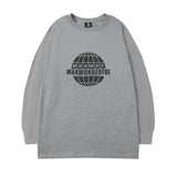 Men Long Sleeve Shirt round Neck Long Sleeve T-shirt Men and Women Street Hip Hop Preppy Style