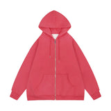 Men Hoodie Spring and Autumn Hooded Cardigan Sweater Zipper Jacket Casual Hoodie