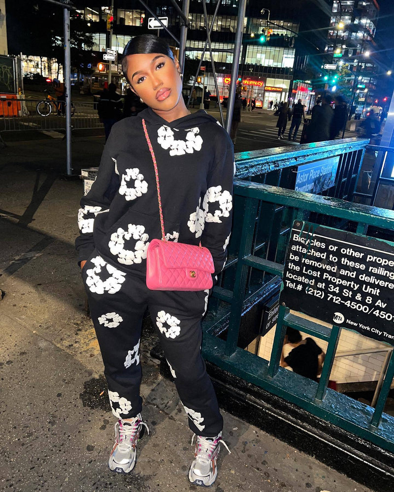 Women Co-Ord Set Women's Clothing Autumn and Winter Printing Sweatshirt Sports