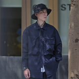 Men's Long Sleeve T Shirt Men's Ins Casual Loose Design Shirt Thin Coat