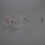 CHH Chrome Hearts Glasses Frameless Pure Titanium Glasses Frame Personalized Business