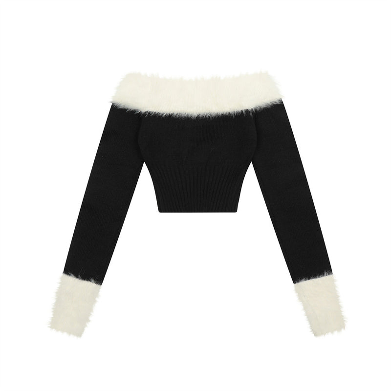 Women Sweater Short Sweater for Girls Spring Autumn Knitwear