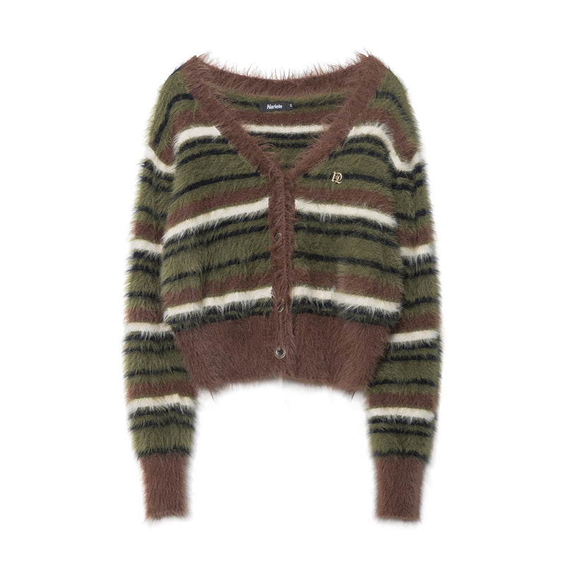 Women Sweater Knitted Cardigan Women's Autumn Short Long-Sleeved Sweater