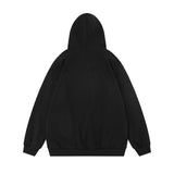 Men Hoodie Simple Embroidered Letter Hooded Sweater