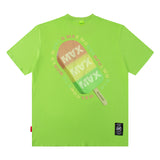 Men T Shirt Street Retro Printed Men and Women Couple Summer Short Sleeve T-shirt