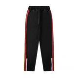 Palm Angle Pants Palm Angels Rainbow Striped Pants Men's and Women's Casual Trousers Loose Ins