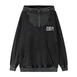 Men Hoodie Sweater Men's Autumn and Winter Washed and Worn Loose