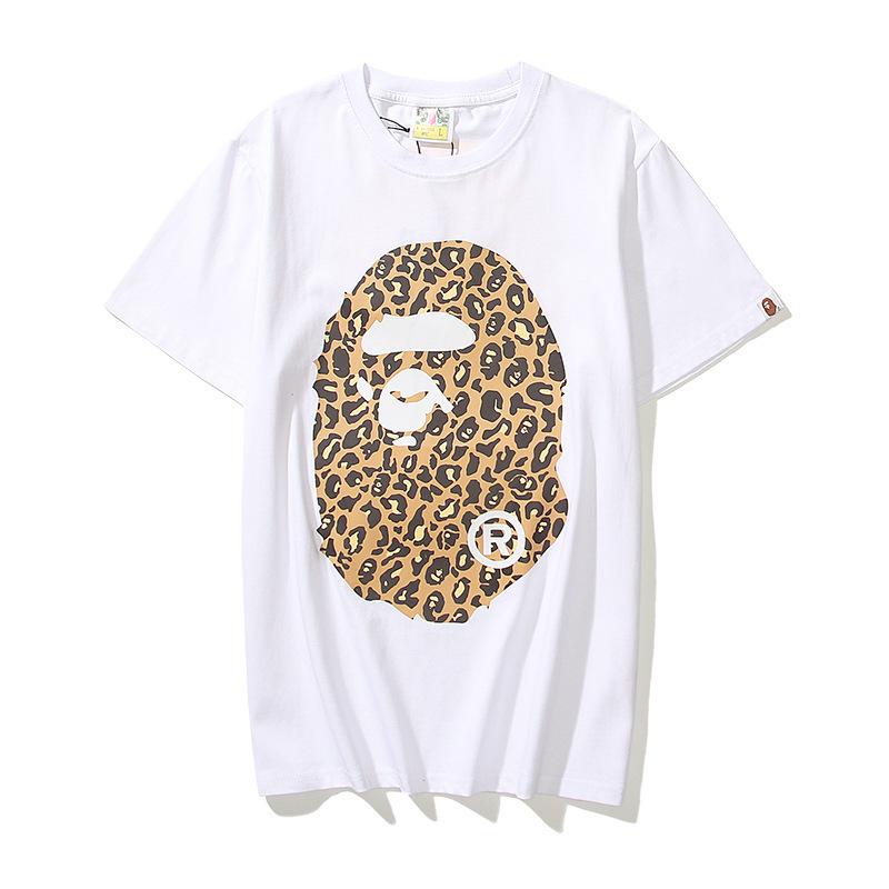 Bathing Ape T Shirt Summer Leopard Print Short Sleeve T-shirt