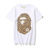 Bathing Ape T Shirt Summer Leopard Print Short Sleeve T-shirt