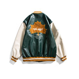 Varsity Jacket Vintage Jacket Retro Leather Baseball Uniform for Men