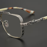 CHH Chrome Hearts Glasses Versatile pure titanium square frame sunglasses frame large face myopia glasses frame