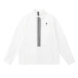 Men Long Sleeved T Shirt Vibe Heterochrosis Top Fly Long Sleeve Shirt Men's Spring and Autumn Leisure Loose