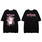 Men T Shirt Fashion Brand Five-Pointed Star Printed Necklace Short Sleeve T-shirt Men and Women
