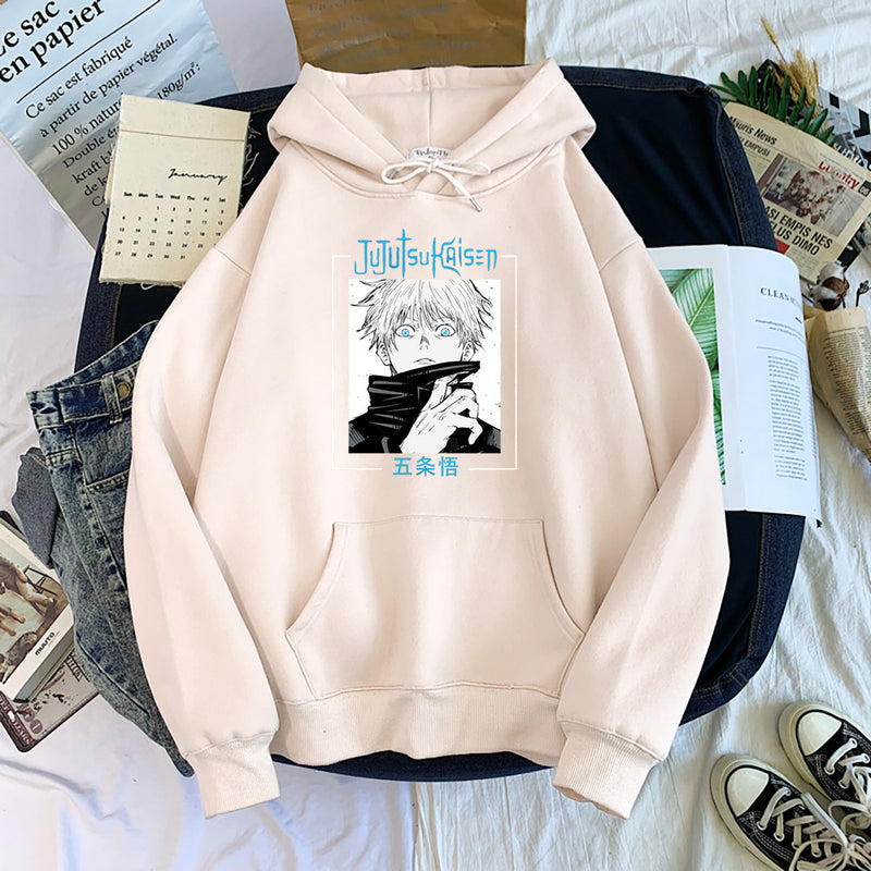 Jujutsu Kaisen Anime Gojo Satoru Comics Hoodies Men Autumn