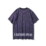 Bathing Ape T Shirt Spring/Summer Camouflage Leopard Print Short Sleeve T-shirt