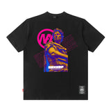 Men T Shirt Loose High Street Printed Short Sleeve T-shirt Men