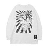 Men Long Sleeve Shirt Men's and Women's Loose Sleeves T-shirt High Street Ins Retro Hip Hop