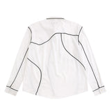 Men Long Sleeve T Shirt Men's Spring and Autumn Loose with Shoulder Pad Lapel Cardigan Shirt