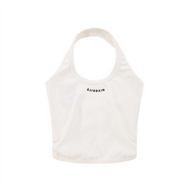 Women Vest Cotton Knitted Halterneck Vest Women's Summer Camisole