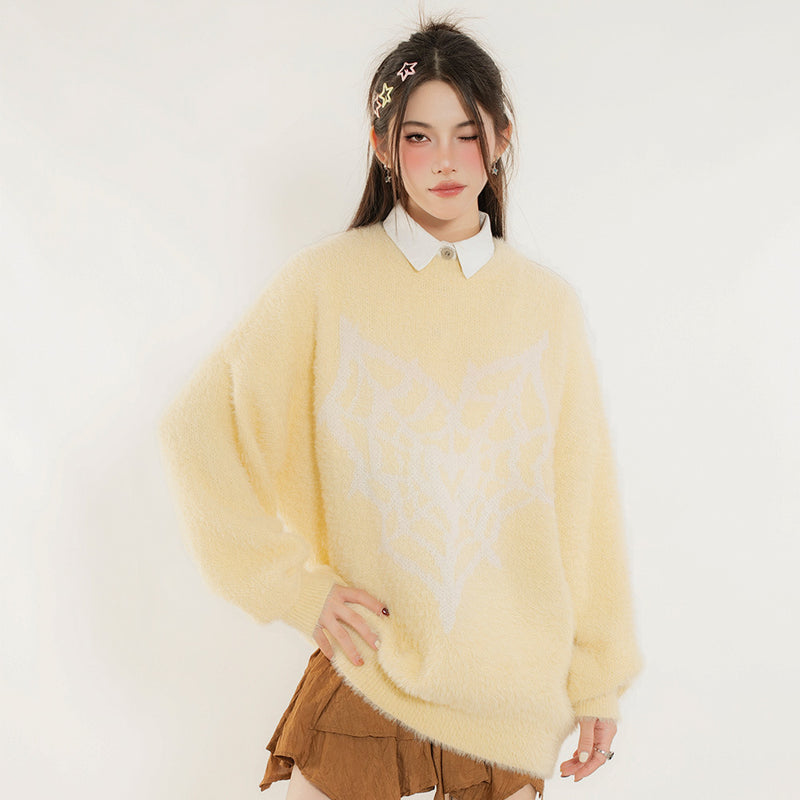 Women Sweater round Neck Sweater Loose Casual Women's Knitwear Autumn