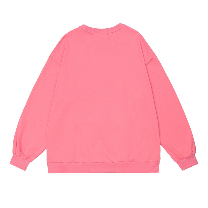 Men Hoodie Loose Casual Long Sleeves Crew Neck Top