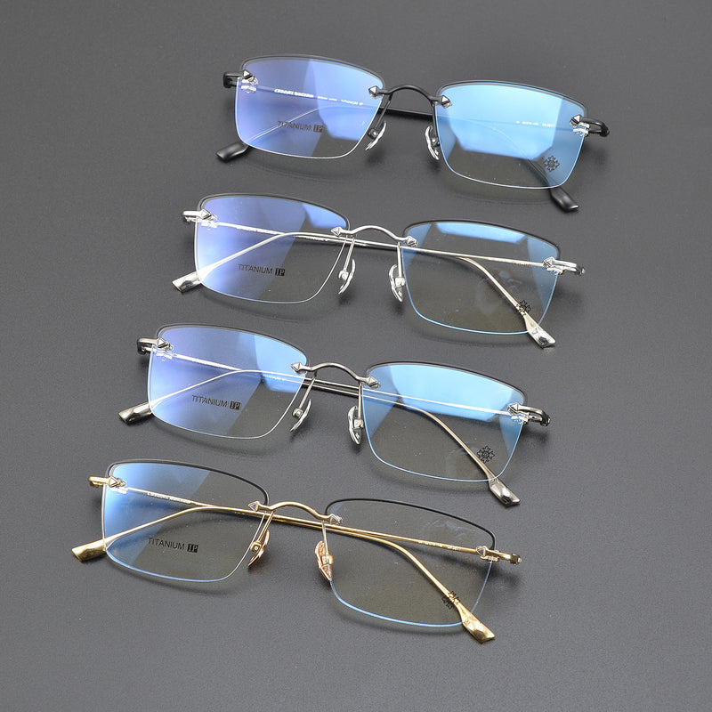 CHH Chrome Hearts Glasses Pure Titanium Ultra Light Business Glasses Frame