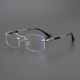CHH Chrome Hearts Glasses Pure Titanium Frameless Business Myopia Glasses Frame