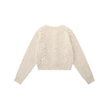 Women Sweater Cardigan Sweater Girls Casual Solid Color Short Spring and Autumn