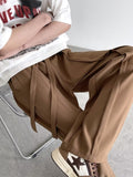 Men Sweatpants Men's Summer Drape Wide Leg Loose Straight Casual