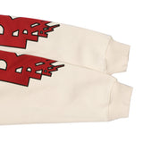 Men Fleece Lined Hoodie Print Sweaters Menswear Loose Pullover Top Ins American Style