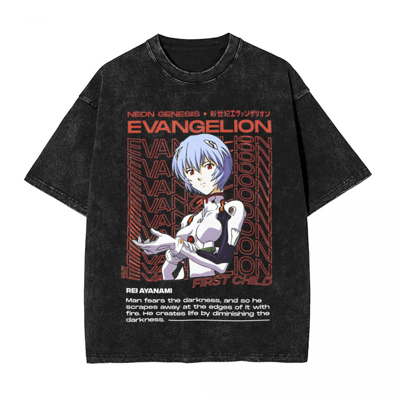 Rei Ayanamied T Shirt Evangelioned Aesthetic Hip Hop T-Shirt