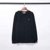 Bathing Ape Fall/Winter Male and Female Couples Wear Crew Neck Pullover Sweatshirt
