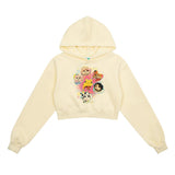 Women Hoodie Printed Cropped Hoodie Spring and Autumn Clothes for Women