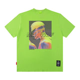 Men's T Shirt Printed Short-Sleeved T-shirt Men's and Women's American Retro Loose