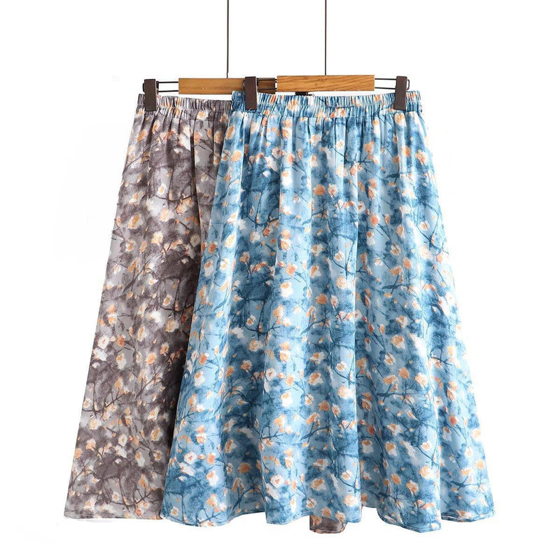 Women Skirt Fall Women's Clothing Mid-Length Umbrella Skirt Skirt