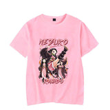 Hot Anime Kamado Nezuko Print T-shirt Women Summer