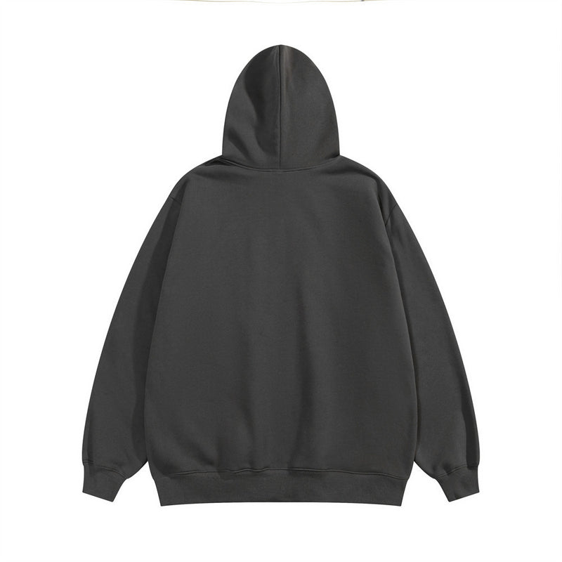 Men Hoodie Foam Letter Printed Hoodie Men's Autumn and Winter Oversize Loose Sports Pullover