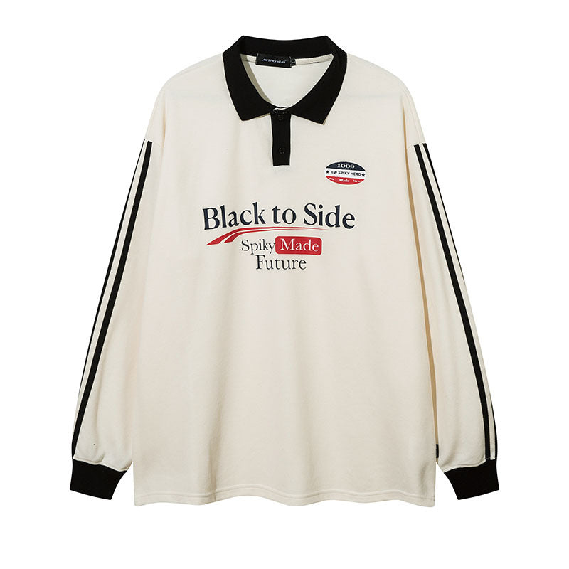 Men Long Sleeve Shirt Male and Female Trendy Brand College Style