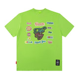 Men T Shirt Short Sleeve Summer Loose I Retro High Street Men and Women Couple
