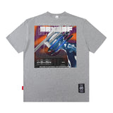 Men T Shirt Printed Short-Sleeved T-shirt Men and Women Loose