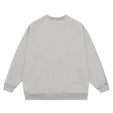 Men Fleece Lined Hoodie round Neck Sweater Men's Loose Sweatshirt Casual Top